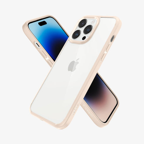 ACS04816 - iPhone 14 Pro Max Case Ultra Hybrid in crystal clear showing the back